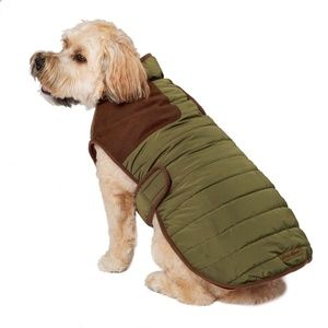 Eddie Bauer Quilted Field Coat Dog Med 